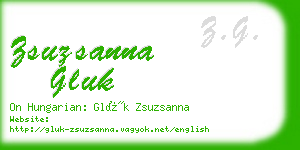 zsuzsanna gluk business card